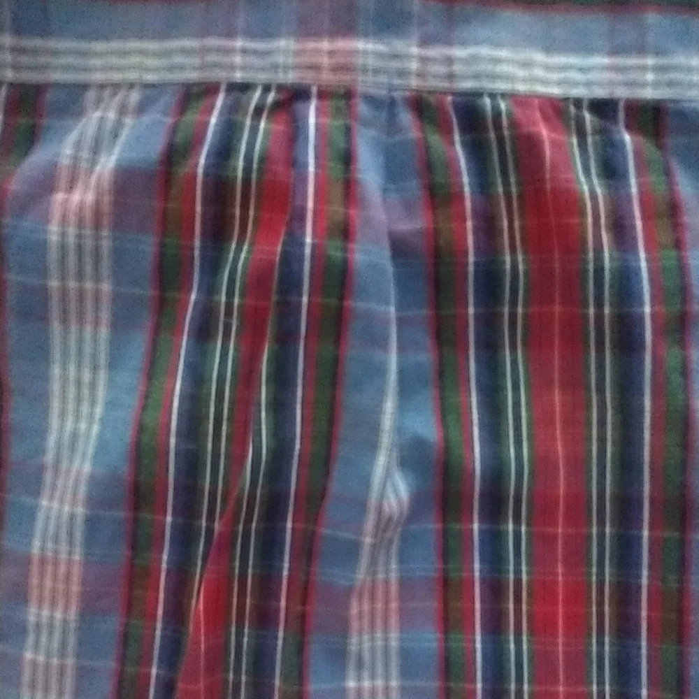 RALPH LAUREN red plaid button down polo shirt~boy's size 4~short‎ sleeves~